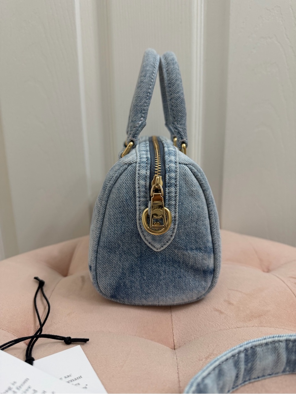 Coach Mini Rowan in Loved Denim - Picture 5 of 13